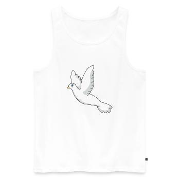 Dove - Men's Premium Organic Tank Top - white - Front - Michal (187cm)