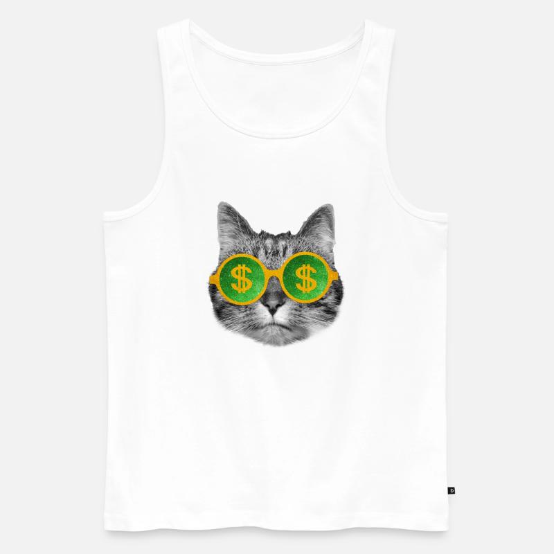Komisch - Männer Premium Bio Tank Top - Weiß