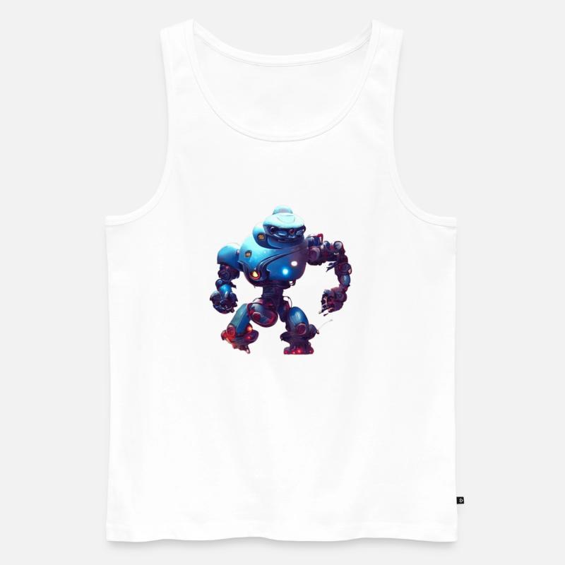 Android - Männer Premium Bio Tank Top - Weiß