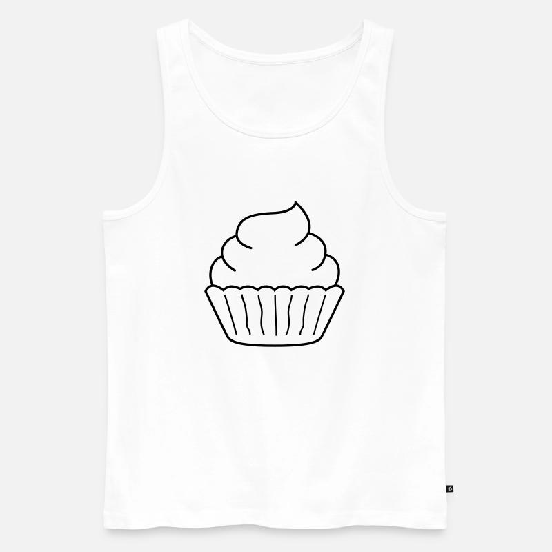 cupcake - Men's Premium Organic Tank Top - white