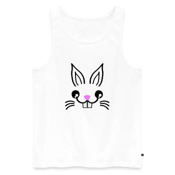 Lapin - Débardeur bio Premium Homme - blanc - Devant - Michal (187cm)