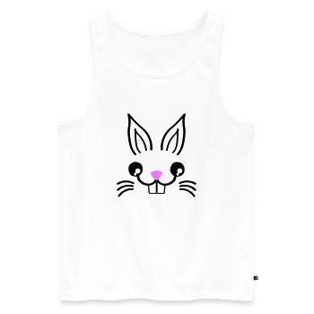 Lapin - Débardeur bio Premium Homme - blanc - Devant - Michal (187cm)
