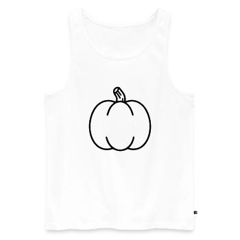citrouille - Débardeur bio Premium Homme - blanc - Devant - Michal (187cm)