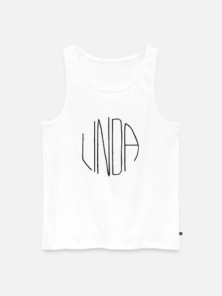 Linda - Men's Premium Organic Tank Top - white
