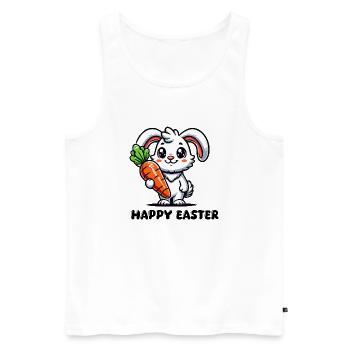 Rabbit Rabbit Comic - Men's Premium Organic Tank Top - white - Front - AI Model Male 178 light (178cm)