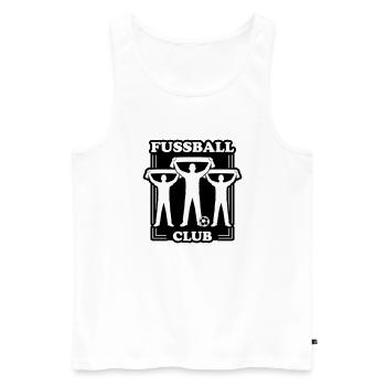 Fussball Club Fans - Männer Premium Bio Tank Top - Weiß - Vorne - AI Model Male 178 light (178cm)