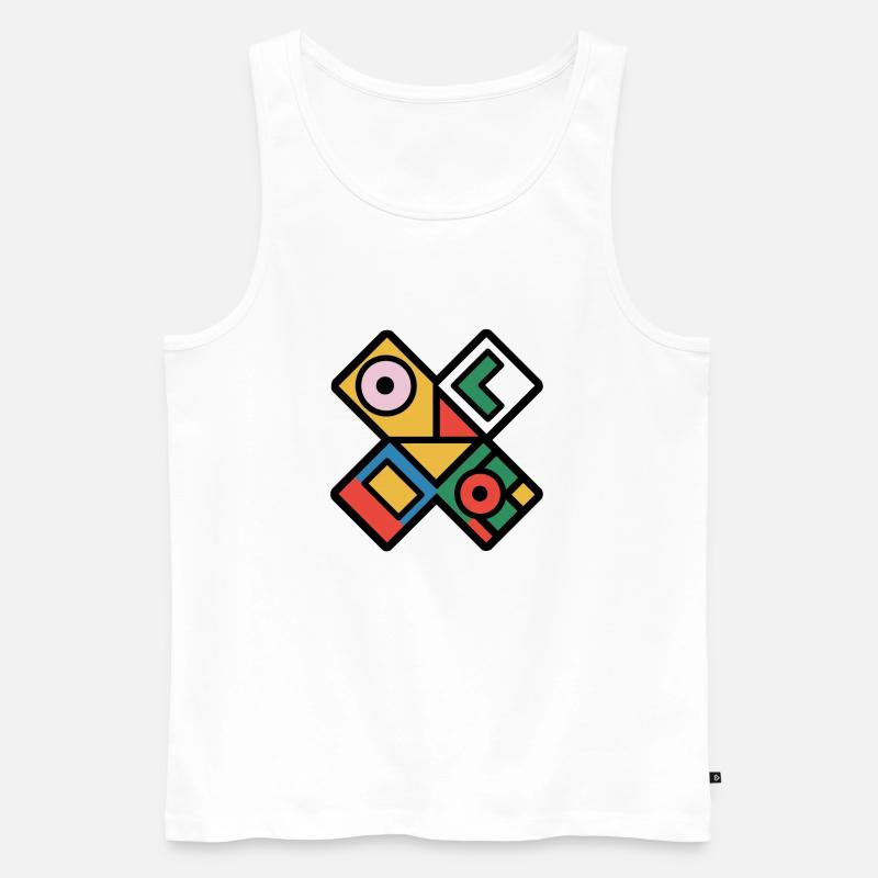 X - Männer Premium Bio Tank Top - Weiß