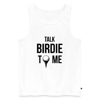 Golf Geschenk - Männer Premium Bio Tank Top - Weiß - Vorne - Michal (187cm)