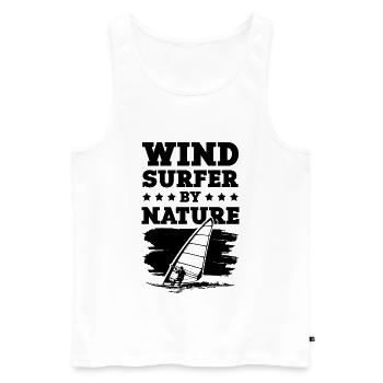 windsurfer windsurfing cooler spruch - Männer Premium Bio Tank Top - Weiß - Vorne - Michal (187cm)