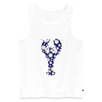 Hummer - Männer Premium Bio Tank Top - Weiß - Vorne - AI Model Male 178 light (178cm)