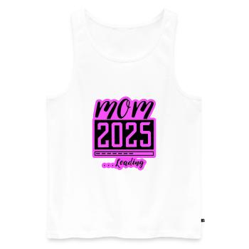 Mama 2025 Loading Mom Schwangerschaft - Männer Premium Bio Tank Top - Weiß - Vorne - AI Model Male 178 light (178cm)