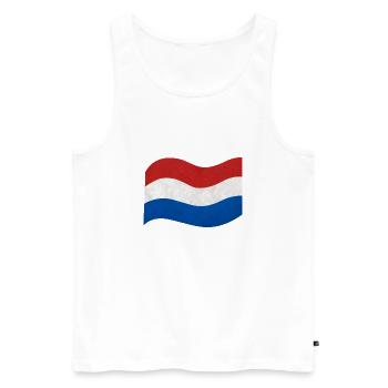 Drapeau des Pays-Bas - Débardeur bio Premium Homme - blanc - Devant - Michal (187cm)