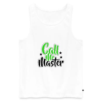 Master's Degree Graduation Graduation University - Men's Premium Organic Tank Top - white - Front - AI Model Male 178 light (178cm)