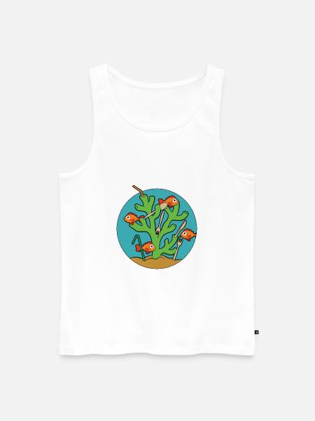 Pollution Marine life - Men's Premium Organic Tank Top - white