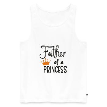 Père Fille | | cadeaux aux parents Cadeaux Enfants - Débardeur bio Premium Homme - blanc - Devant - Michal (187cm)