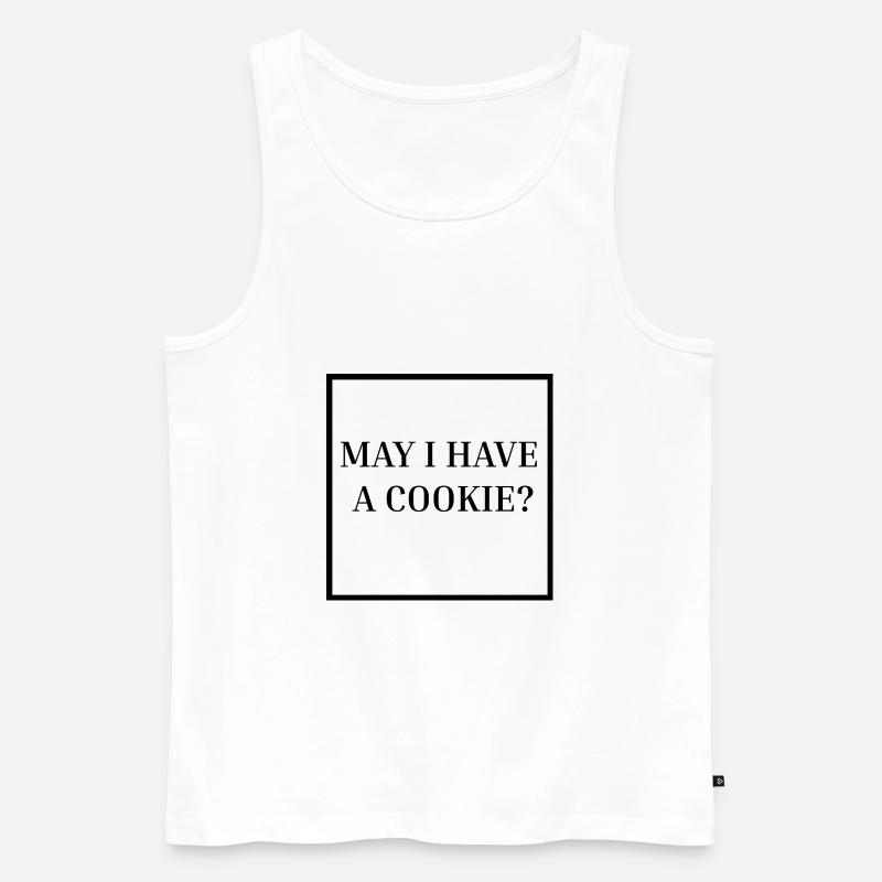 Cookie - Männer Premium Bio Tank Top - Weiß