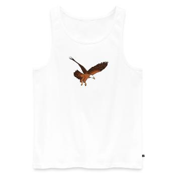 Eagle Eagle Bald Eagle - Men's Premium Organic Tank Top - white - Front - AI Model Male 178 light (178cm)