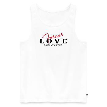 Love You Forever Family lover - Männer Premium Bio Tank Top - Weiß - Vorne - Michal (187cm)