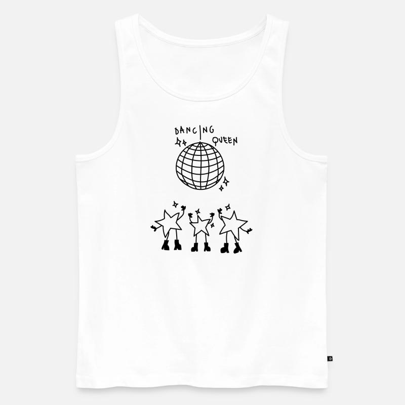 Dancing Queen - Männer Premium Bio Tank Top - Weiß