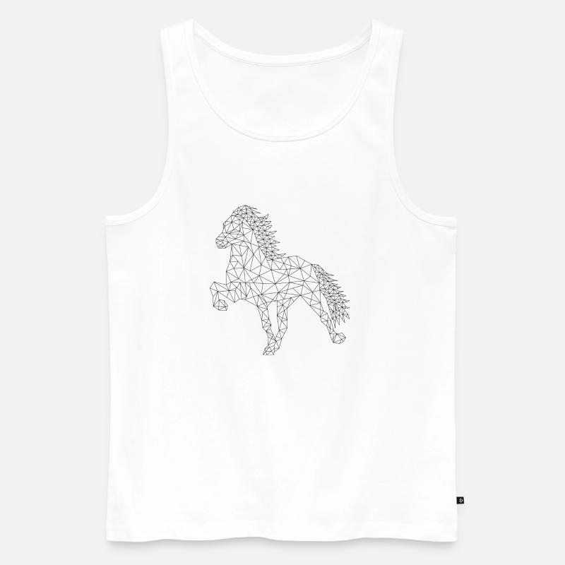 Geometischer Isländer - Männer Premium Bio Tank Top - Weiß
