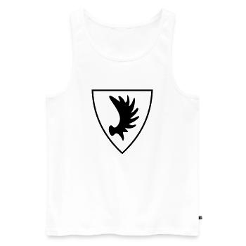 Ostpreußen Elchschaufel Wappen - Männer Premium Bio Tank Top - Weiß - Vorne - AI Model Male 178 light (178cm)