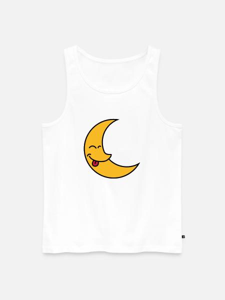 Funny Moon - Débardeur bio Premium Homme - blanc