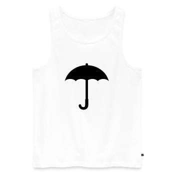Parapluie - Débardeur bio Premium Homme - blanc - Devant - Michal (187cm)
