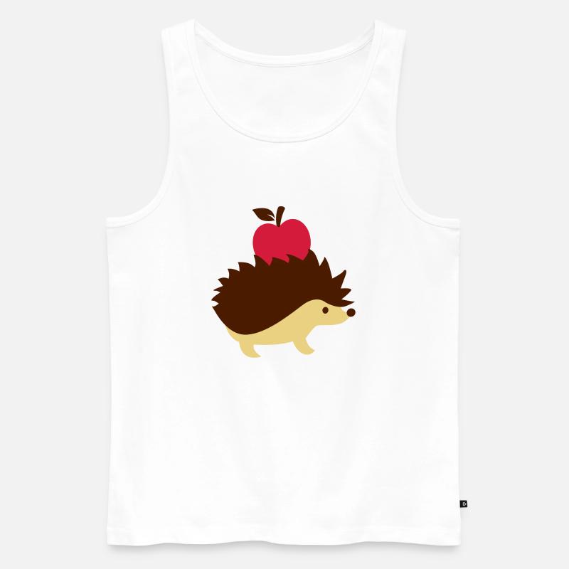 Igel - Männer Premium Bio Tank Top - Weiß