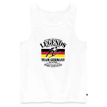 skispringer - skispringen - ski jumping - Männer Premium Bio Tank Top - Weiß - Vorne - Michal (187cm)