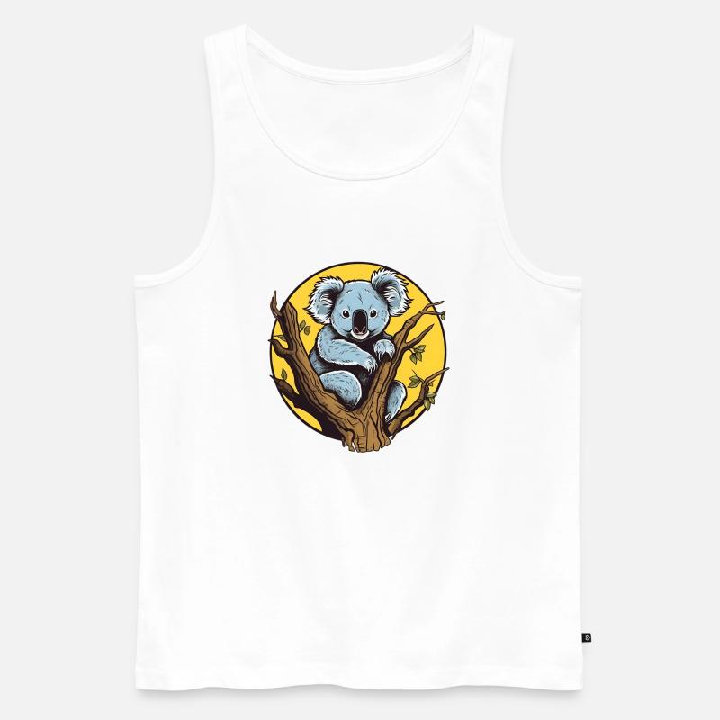 Süßer Koala - Männer Premium Bio Tank Top - Weiß