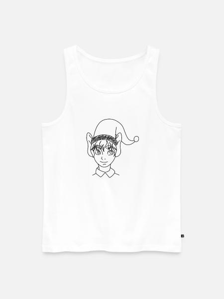 Christmas Elf - Men's Premium Organic Tank Top - white