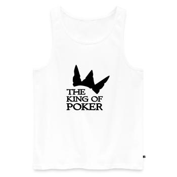 poker - Männer Premium Bio Tank Top - Weiß - Vorne - Michal (187cm)