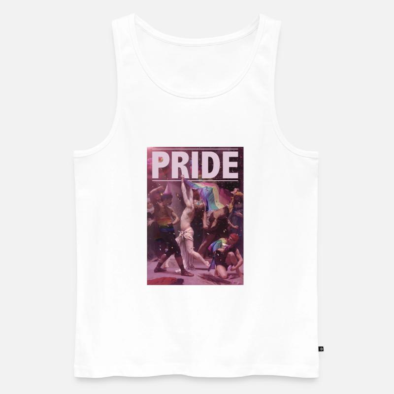 PRIDE - Männer Premium Bio Tank Top - Weiß