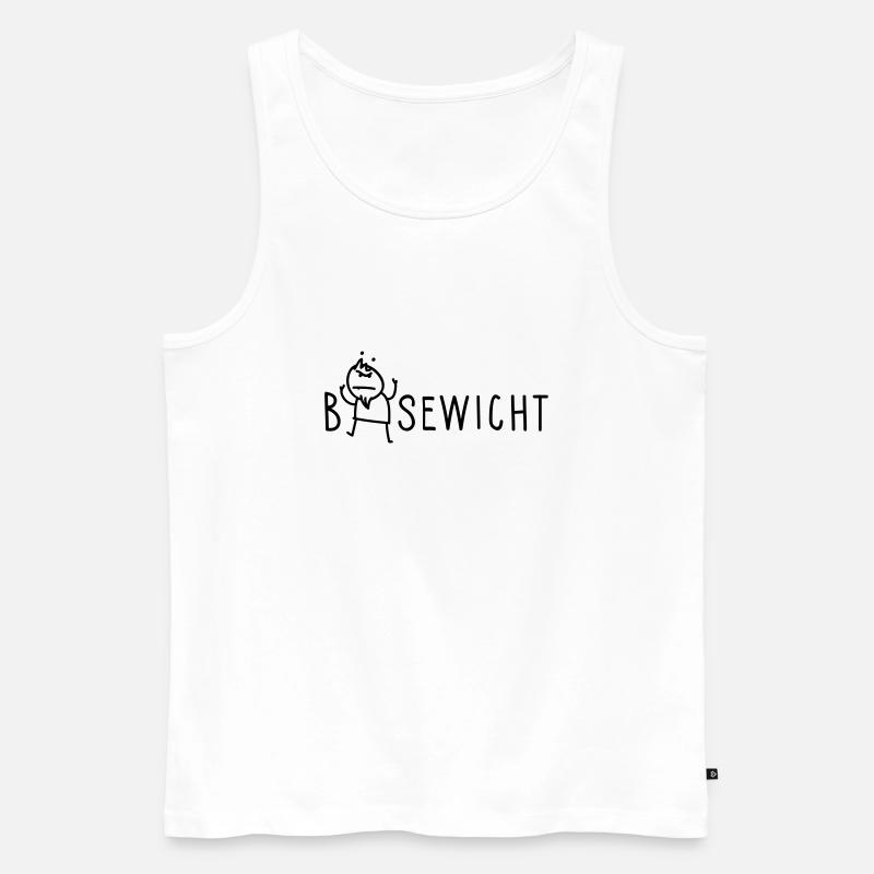 Bösewicht - Männer Premium Bio Tank Top - Weiß
