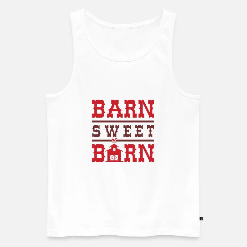 Barn Sweet Barn - Männer Premium Bio Tank Top - Weiß