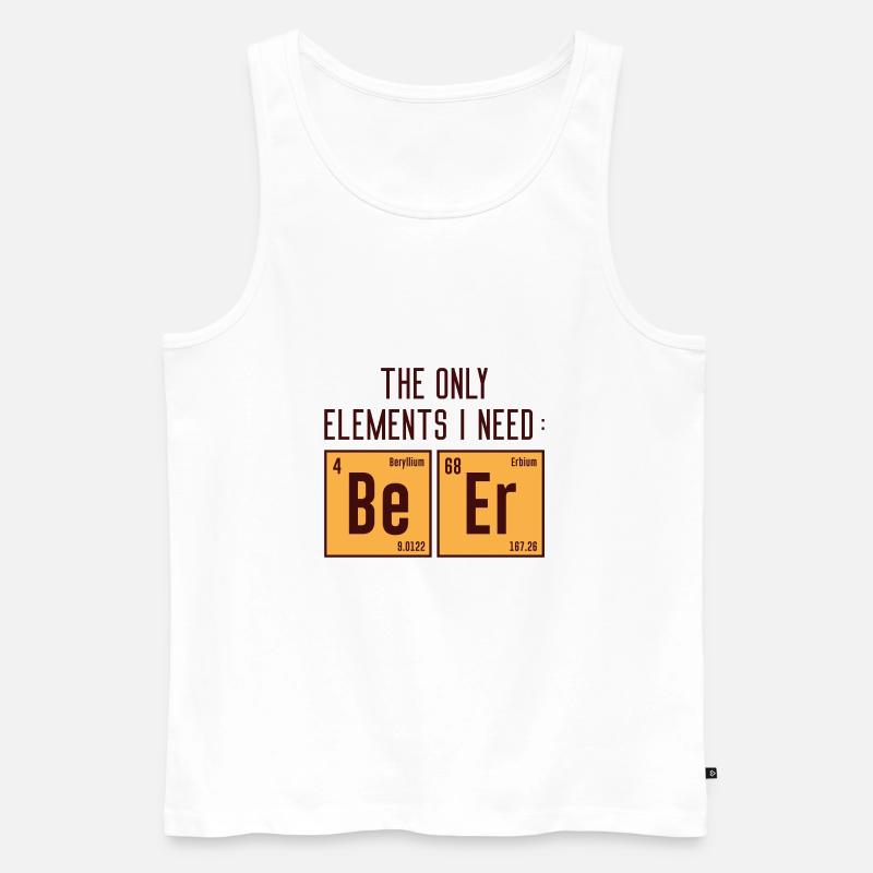 Die einzigen Elemente, die ich brauche - Männer Premium Bio Tank Top - Weiß