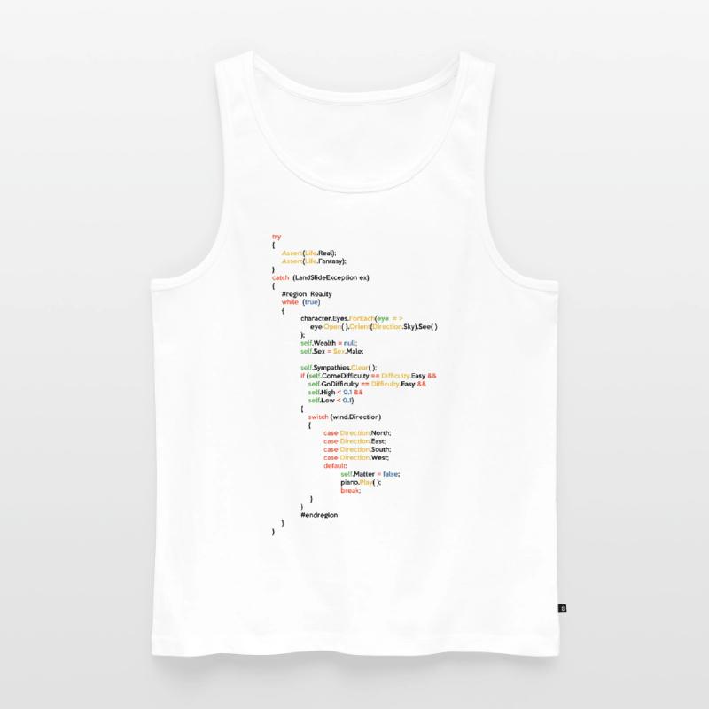 Coder Coding Software Developer Programmer Nerd Ge Männer Premium Bio Tank Top