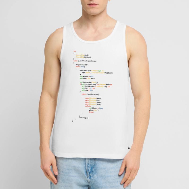 Coder Coding Software Developer Programmer Nerd Ge Männer Premium Bio Tank Top