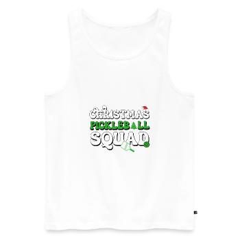 Weihnachten Pickleball Squad Pickleballer Xmas Lover - Männer Premium Bio Tank Top - Weiß - Vorne - Michal (187cm)