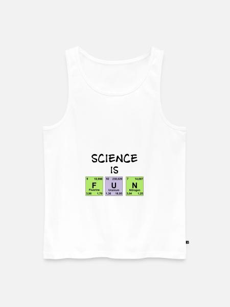 Science is fun - Men's Premium Organic Tank Top - white