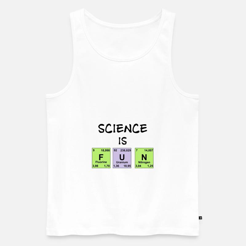 Science is Fun - Männer Premium Bio Tank Top - Weiß