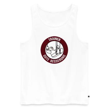 Gute Besserung Trainer Alles Gute Gesundheit Krank - Männer Premium Bio Tank Top - Weiß - Vorne - Michal (187cm)