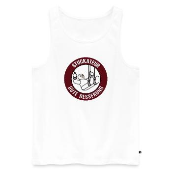 Gute Besserung Stuckateur Alles Gute Gesundheit - Männer Premium Bio Tank Top - Weiß - Vorne - Michal (187cm)