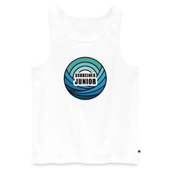 Junior Schreiner Nachfolger Nachwuchs Sohn - Männer Premium Bio Tank Top - Weiß - Vorne - Michal (187cm)
