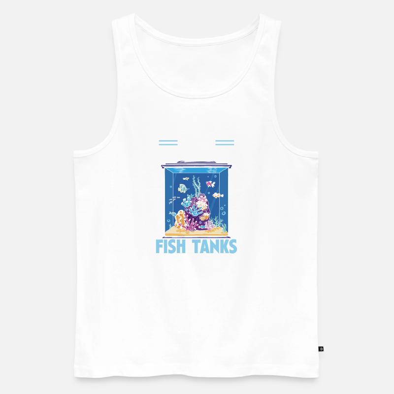 Aquarianer Aquarianer Aquarianer - Männer Premium Bio Tank Top - Weiß