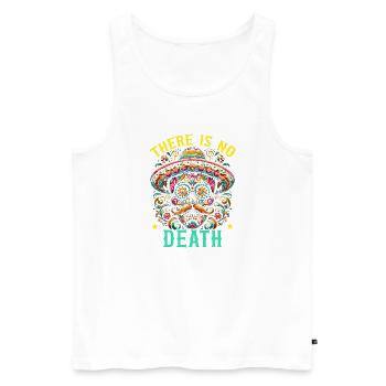 Dia De Los Muertos Mexico Sugar Skull Mexican - Men's Premium Organic Tank Top - white - Front - Michal (187cm)