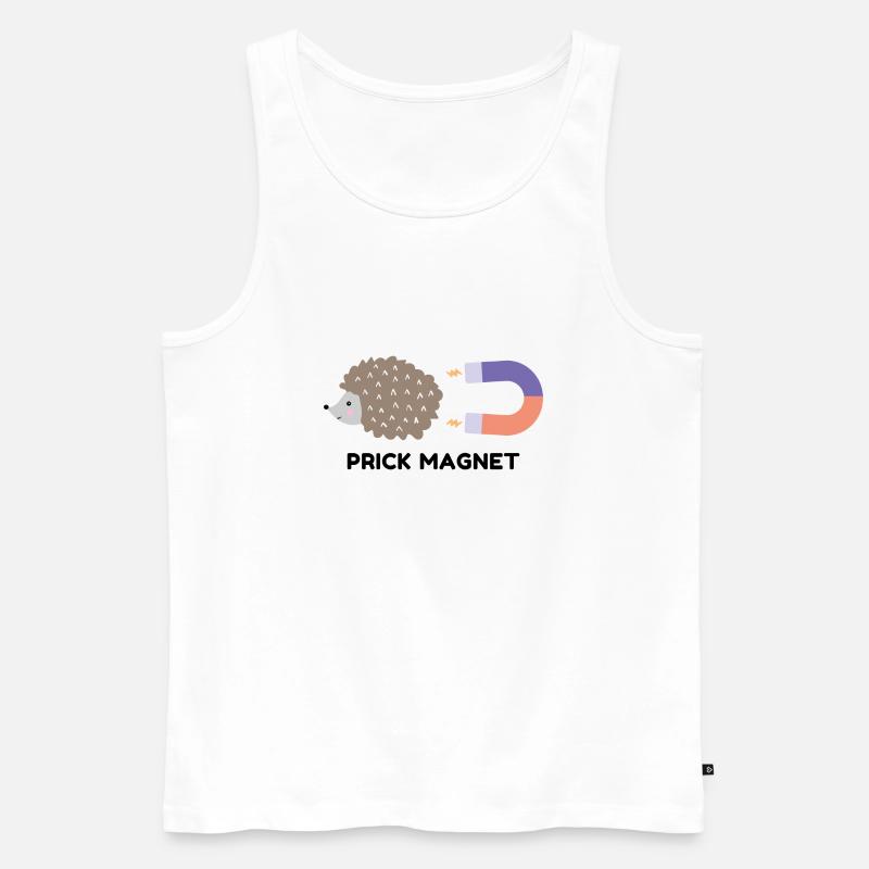 Prick Magnet - Männer Premium Bio Tank Top - Weiß