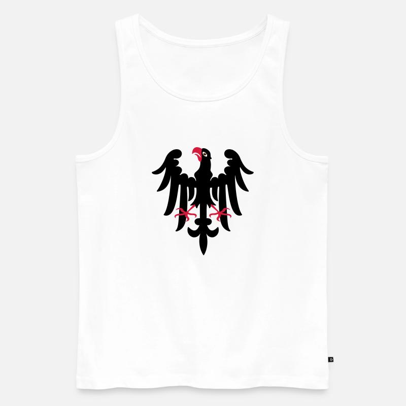 eagle heraldry - Männer Premium Bio Tank Top - Weiß