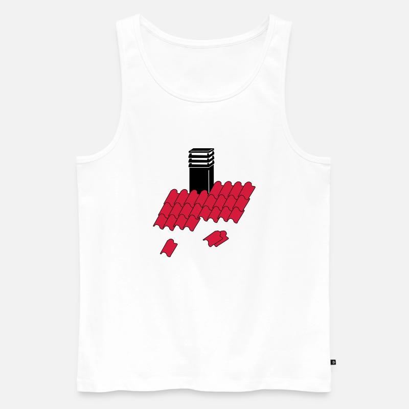 Überdachung _chimney_c1 - Männer Premium Bio Tank Top - Weiß