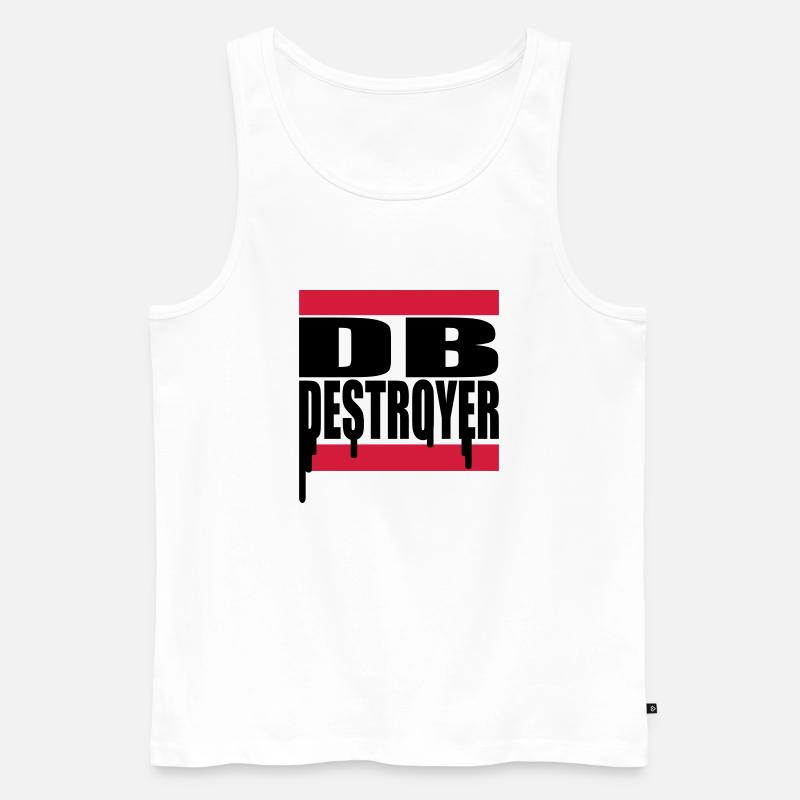 db_2f_2 - Männer Premium Bio Tank Top - Weiß